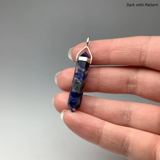 Sodalite Double Terminated Point Pendant - Rocks and Gems Canada