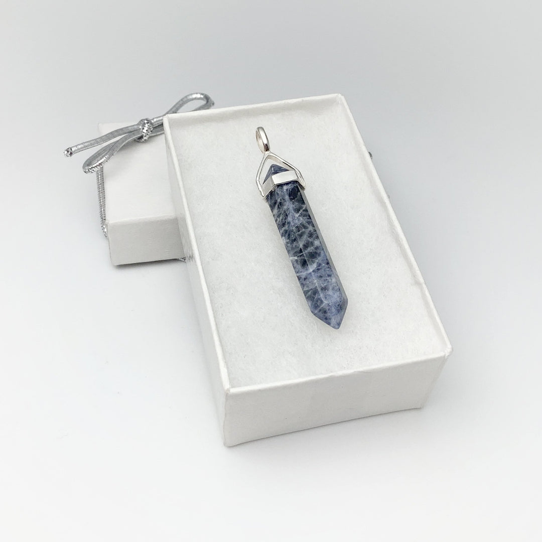 Sodalite Double Terminated Point Pendant - Rocks and Gems Canada