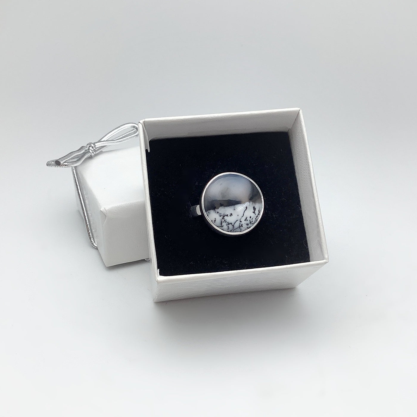 Dendritic Opal Ring