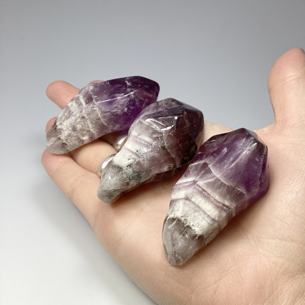 Shadow Chevron Amethyst Point - Rocks and Gems Canada