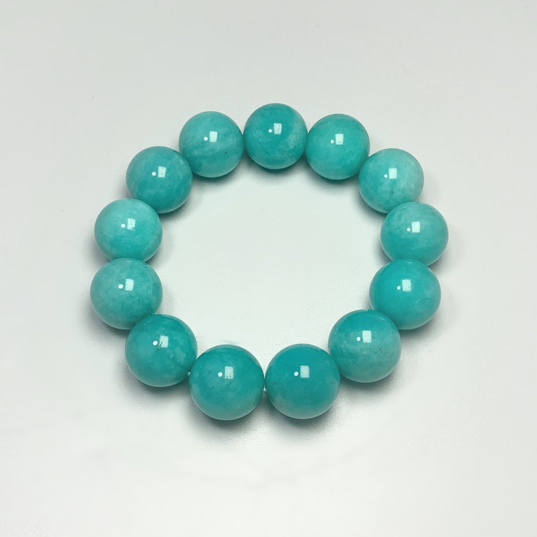 Amazonite Beaded Bracelet - 16mm - High Quality - Rocks and Gems Canada