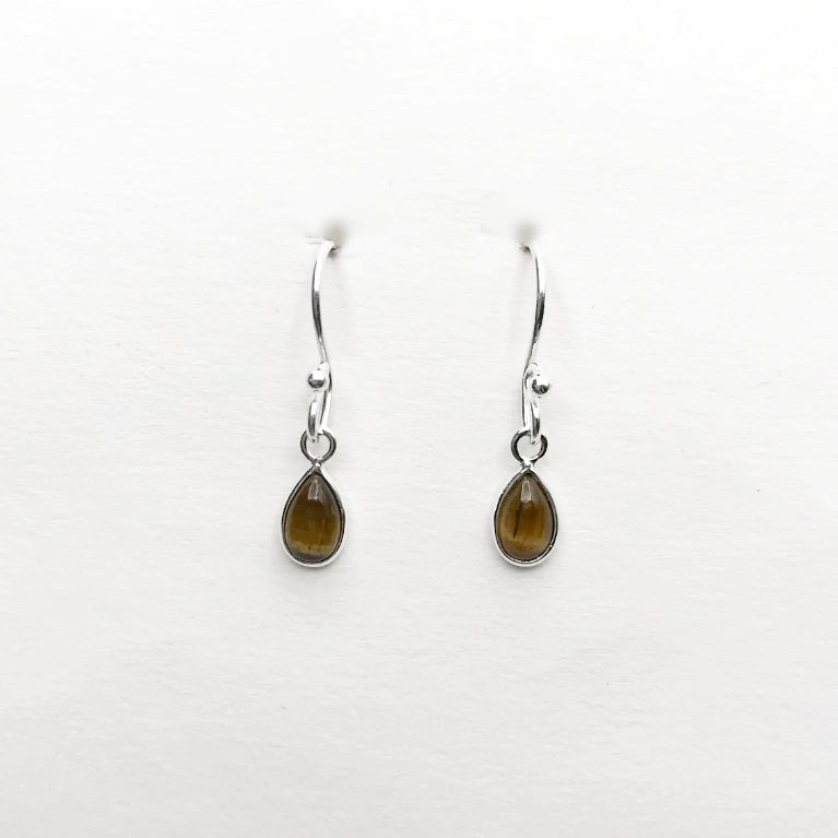 Tiger Eye Dangle Earrings - Rocks and Gems Canada