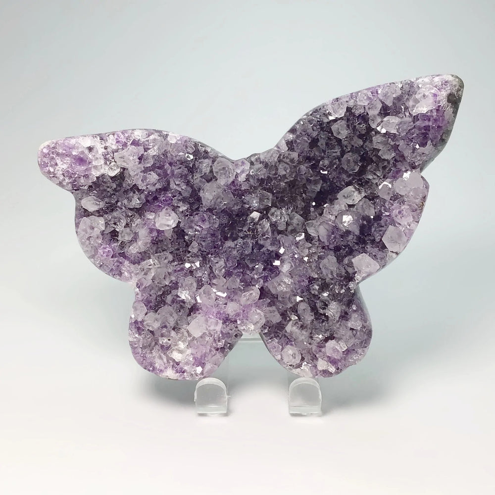 Amethyst Butterfly Druze Cluster - Rocks and Gems Canada