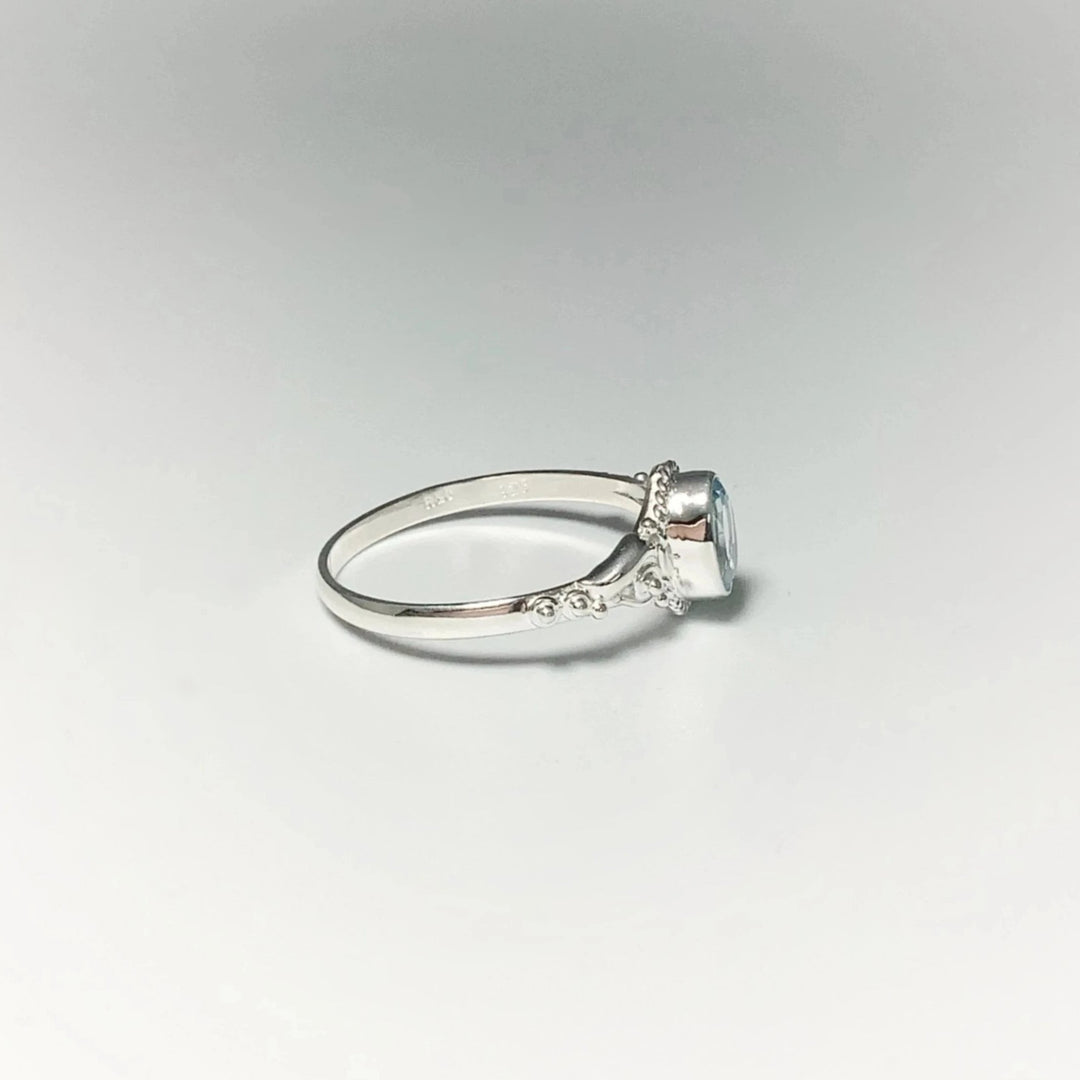Blue Topaz Ring - Rocks and Gems Canada
