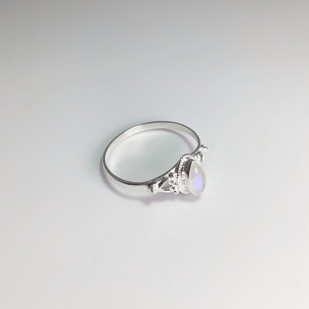 Rainbow Moonstone Ring - Rocks and Gems Canada