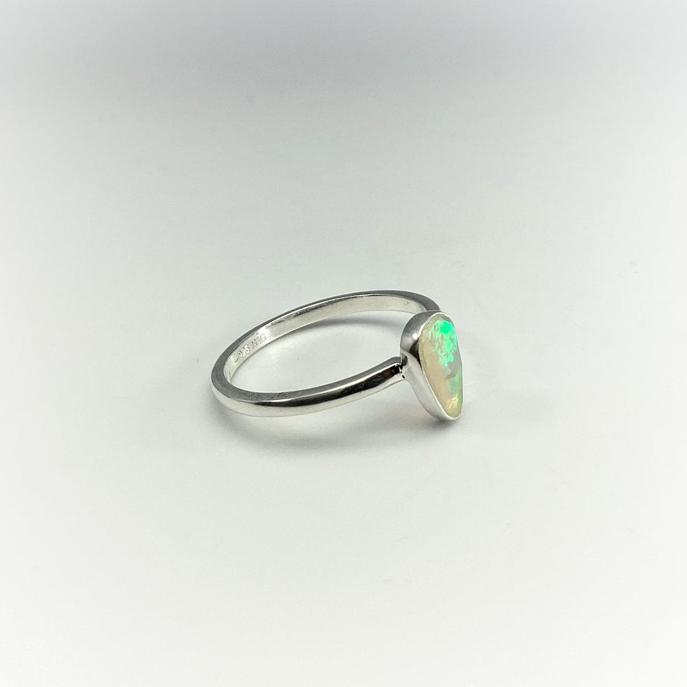 Faceted Ethiopian Fire Opal Ring - Rocks and Gems Canada