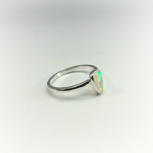 Faceted Ethiopian Fire Opal Ring - Rocks and Gems Canada