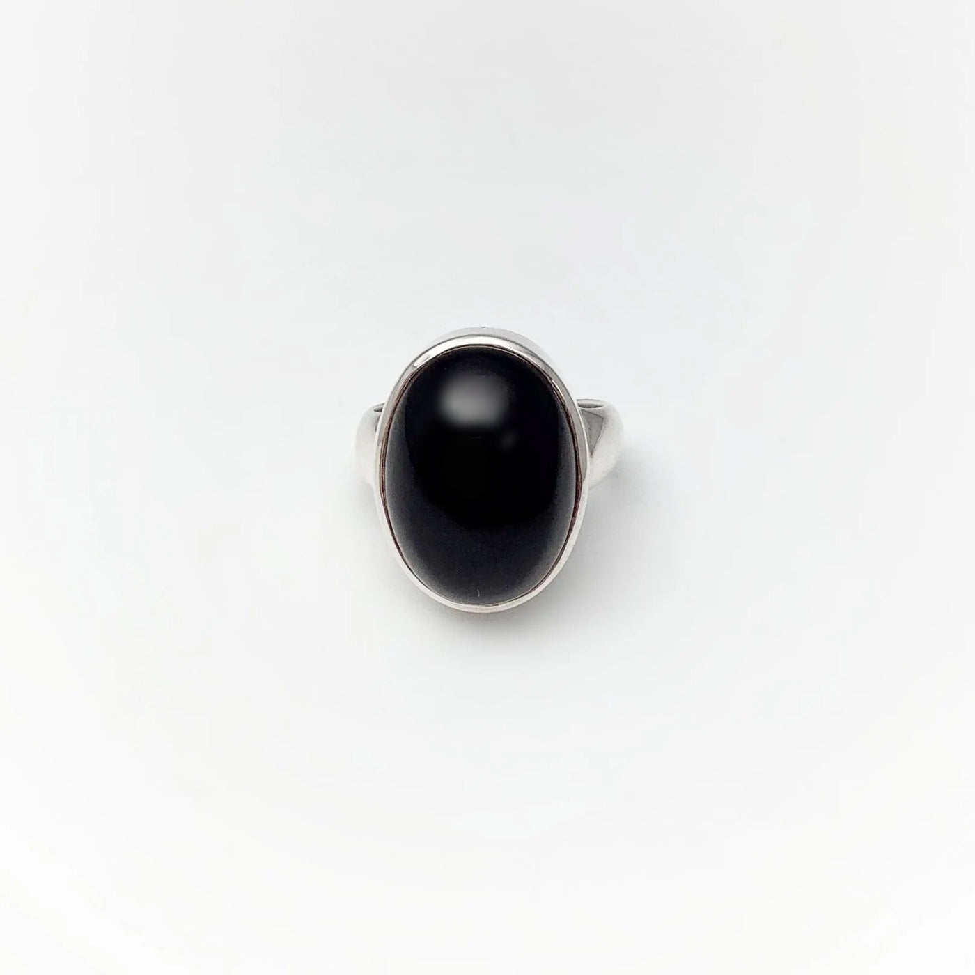 Black Onyx Chunky Oval Ring