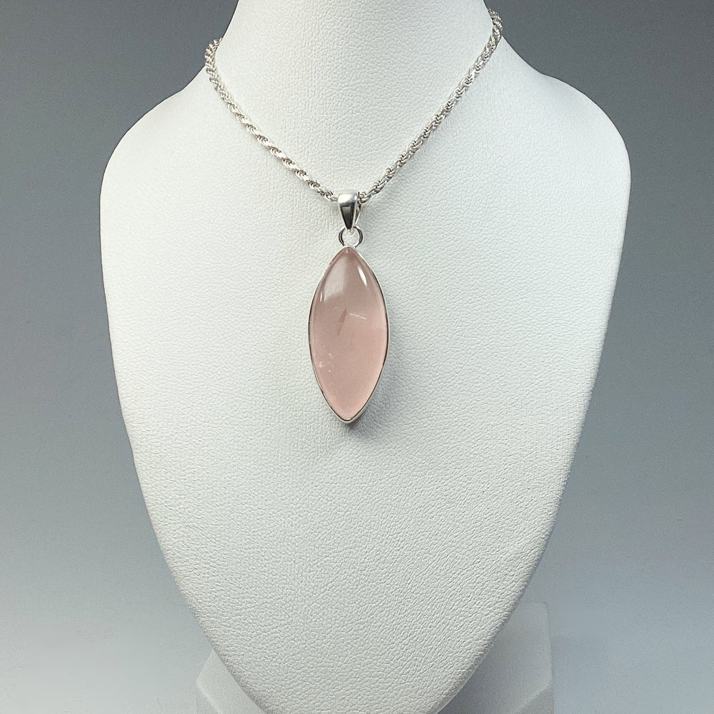 Rose Quartz Pendant - Rocks and Gems Canada