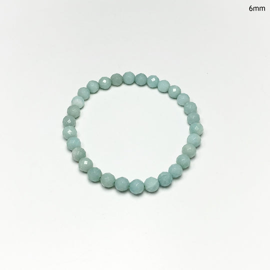 Amazonite Faceted Beaded Bracelet - Rocks and Gems Canada