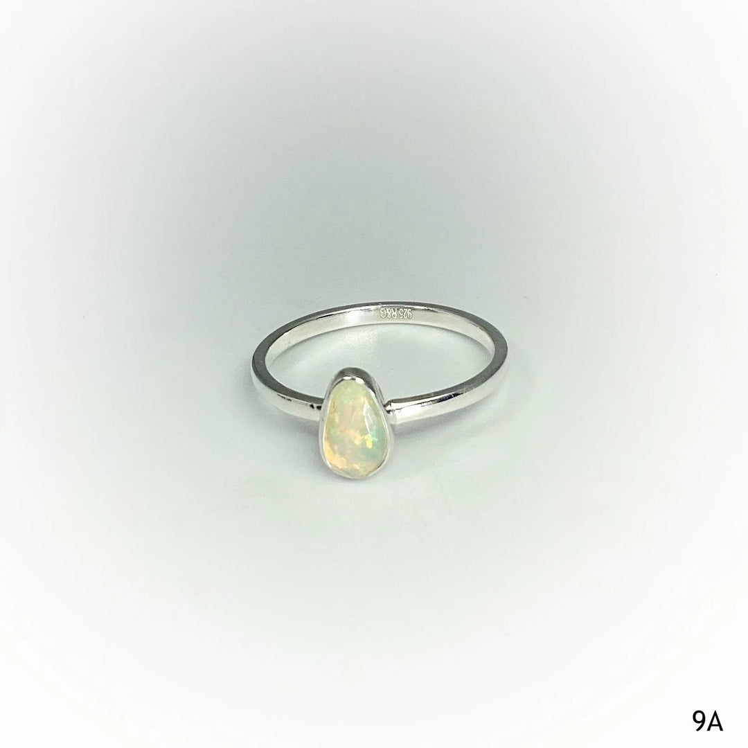 Faceted Ethiopian Fire Opal Ring - Rocks and Gems Canada