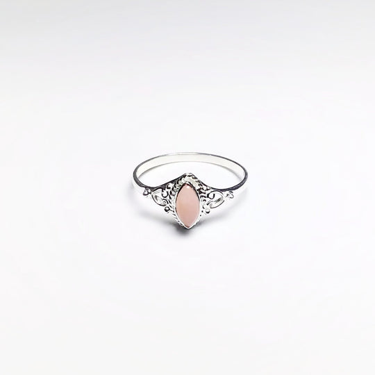 Pink Peruvian Opal Ring - Rocks and Gems Canada