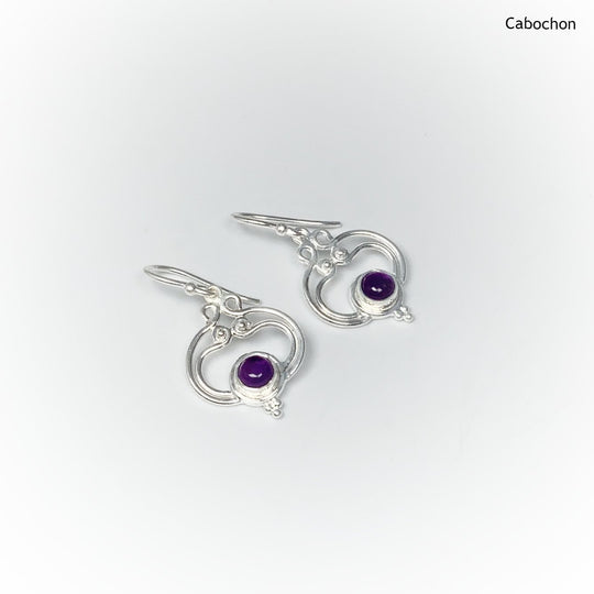 Amethyst Dangle Earrings - Rocks and Gems Canada