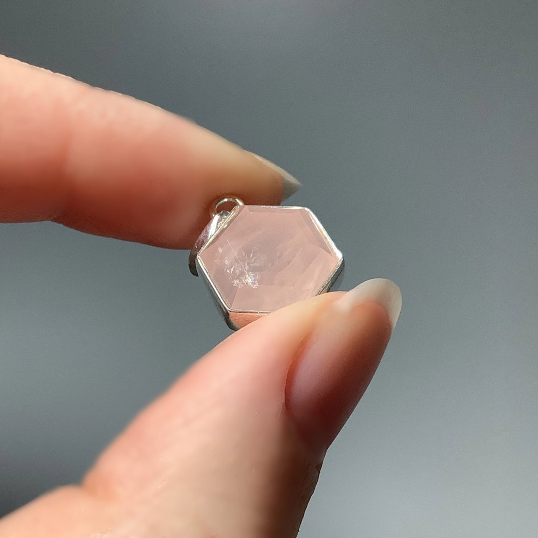 Rose Quartz Pendant - Rocks and Gems Canada