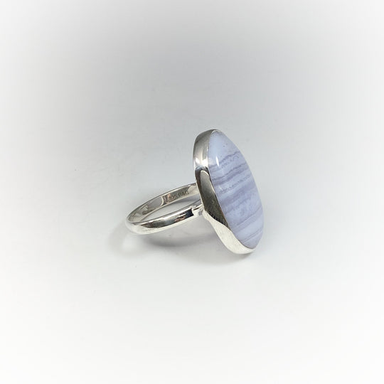 Blue Lace Agate Ring - Rocks and Gems Canada