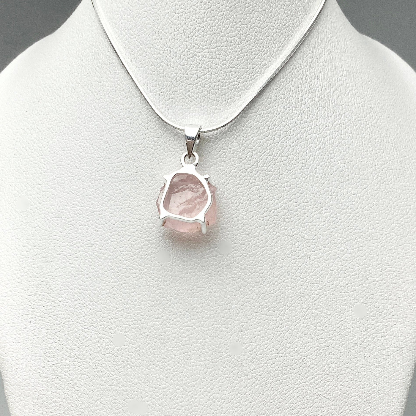 Raw Rose Quartz Pendant
