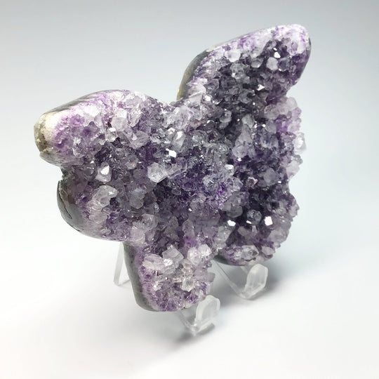 Amethyst Butterfly Druze Cluster - Rocks and Gems Canada