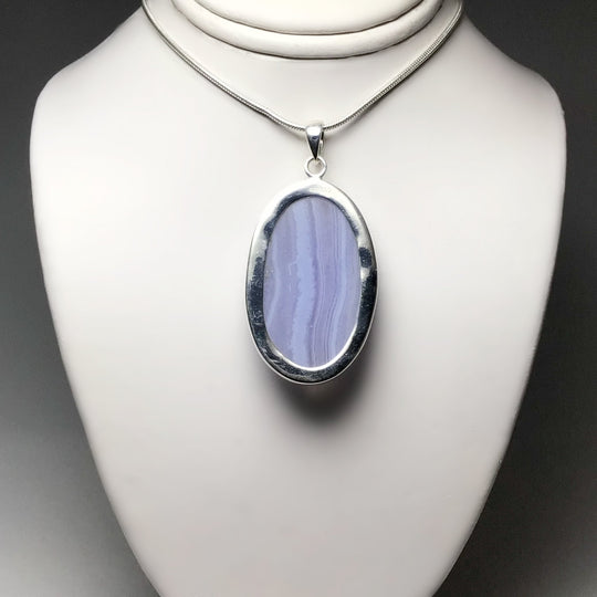 Blue Lace Agate Pendant - Rocks and Gems Canada