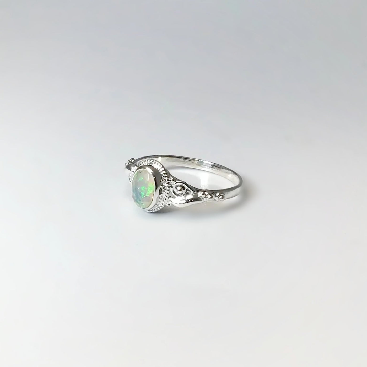 Ethiopian Fire Opal Ring