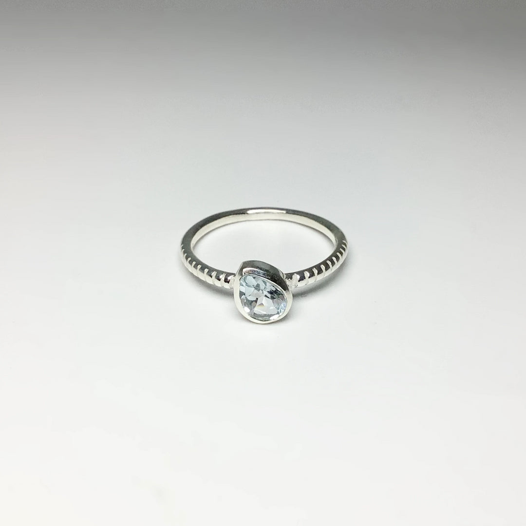 Blue Topaz Ring - Rocks and Gems Canada