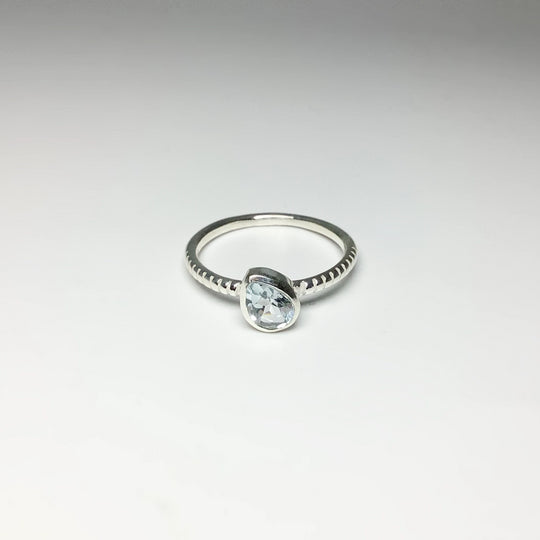 Blue Topaz Ring - Rocks and Gems Canada