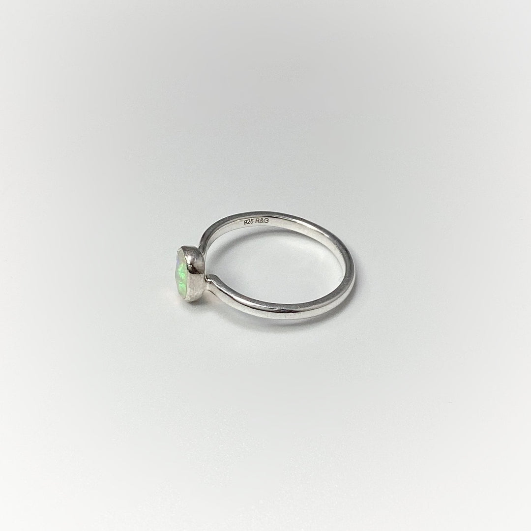 Faceted Ethiopian Fire Opal Ring - Rocks and Gems Canada