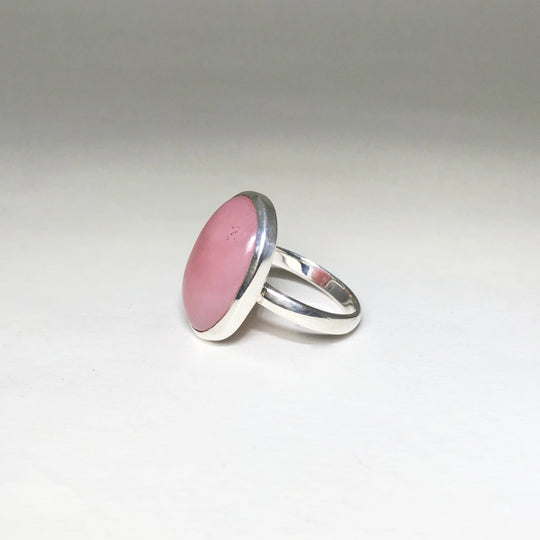 Pink Peruvian Opal Ring - Rocks and Gems Canada