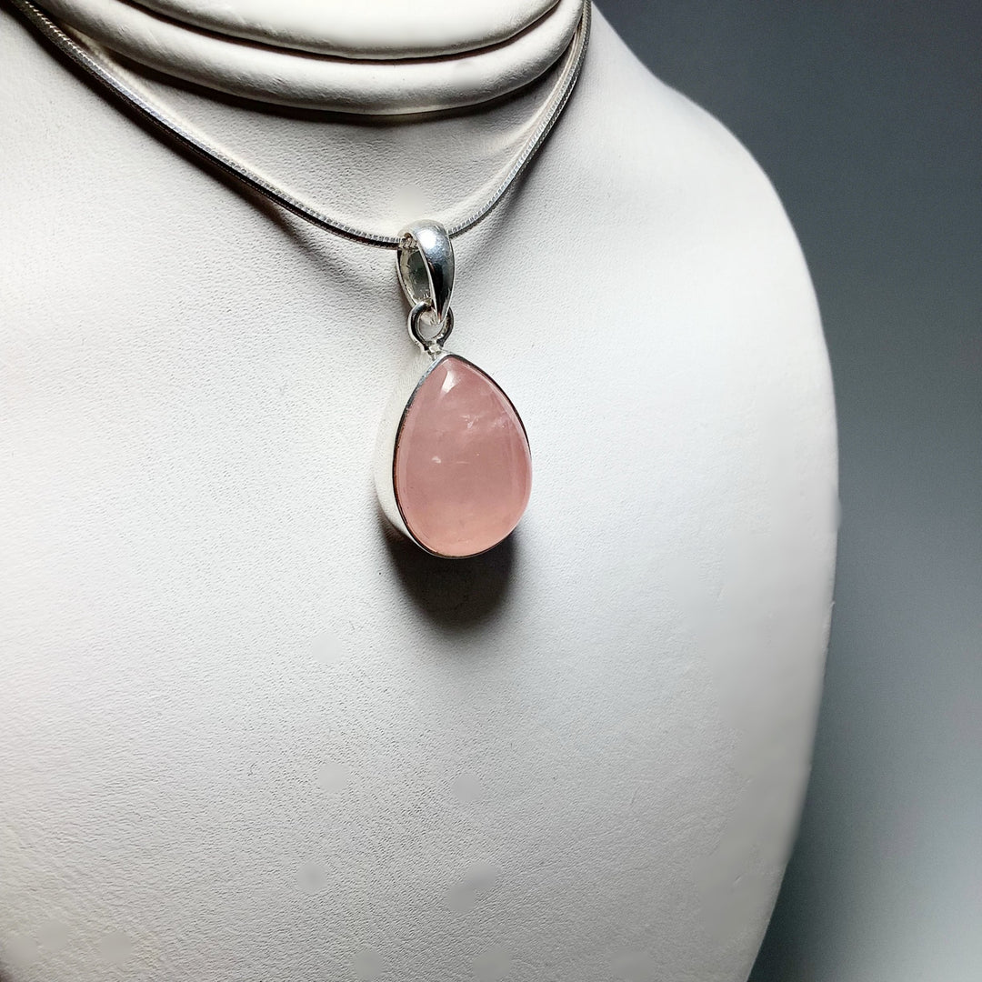 Rose Quartz Pendant - Rocks and Gems Canada