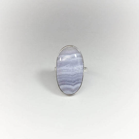 Blue Lace Agate Ring - Rocks and Gems Canada