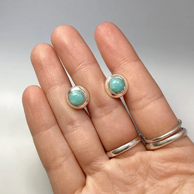 Amazonite Stud Earrings