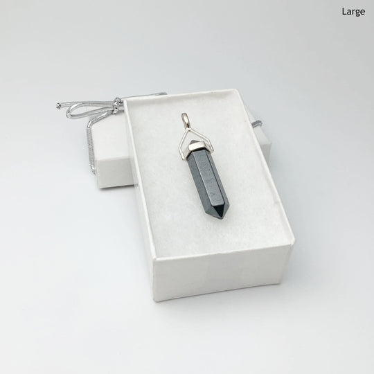 Hematite Double Terminated Point Pendant - Rocks and Gems Canada