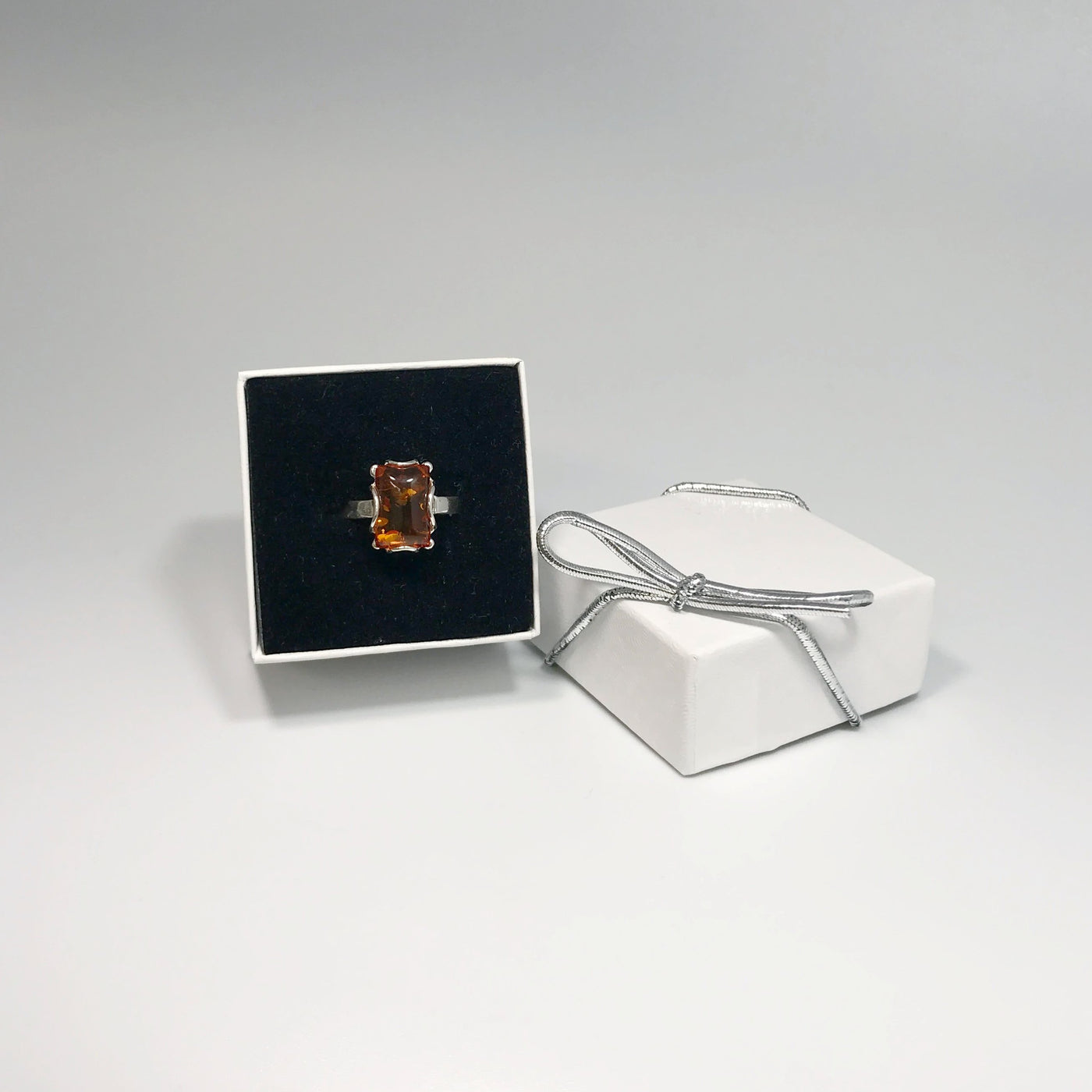 Cognac Amber Ring