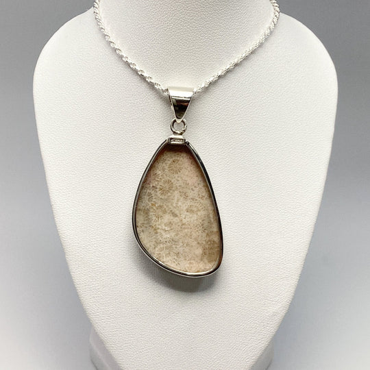 Fossilized Coral Pendant - Rocks and Gems Canada