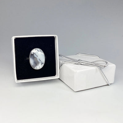 Dendritic Opal Ring
