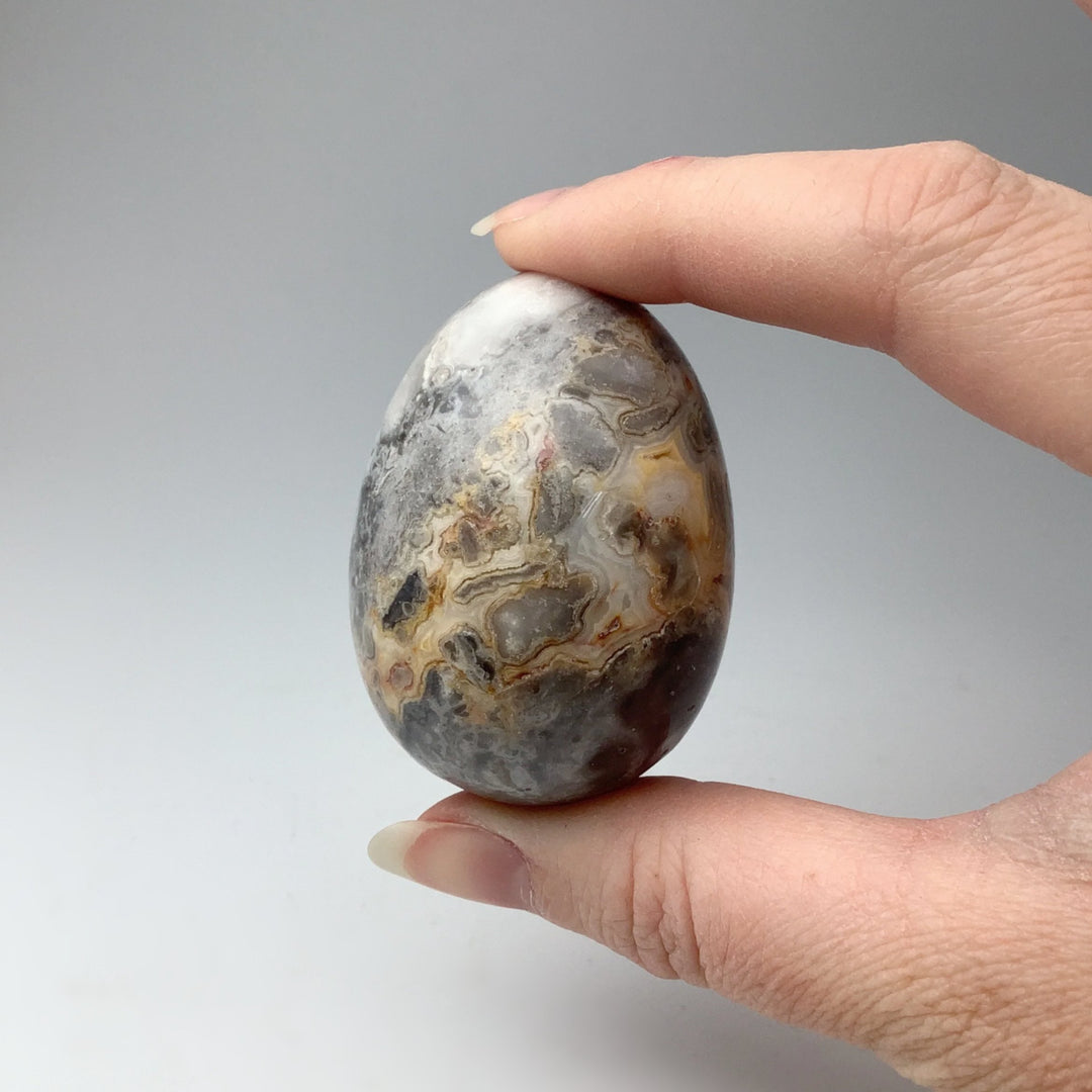 Crazy Lace Agate Egg - Rocks and Gems Canada