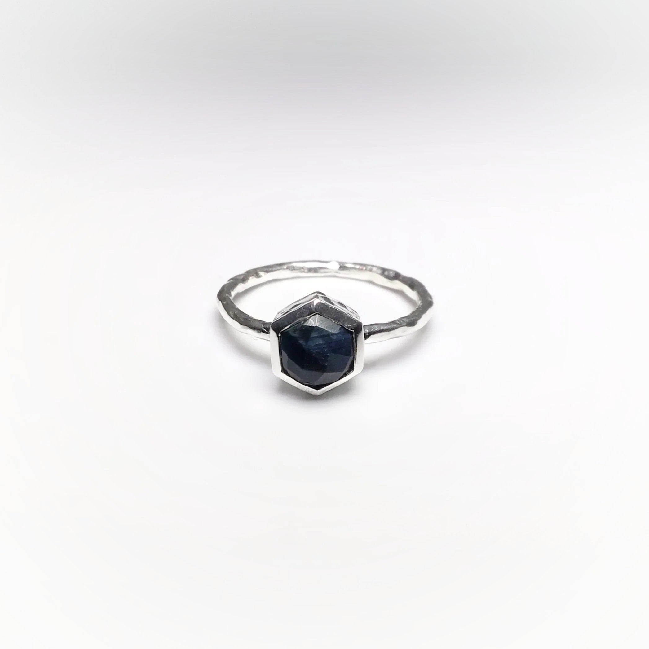 Blue Tiger Eye Ring - Rocks and Gems Canada