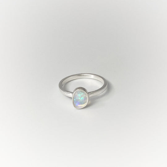 Faceted Ethiopian Fire Opal Ring - Rocks and Gems Canada