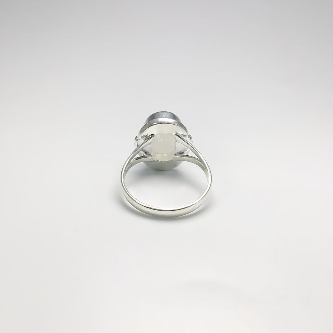 Rainbow Moonstone Ring - Rocks and Gems Canada
