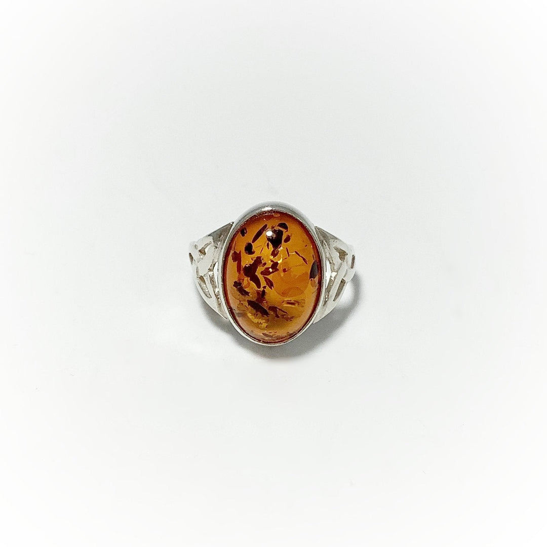 Cognac Amber Ring - Rocks and Gems Canada