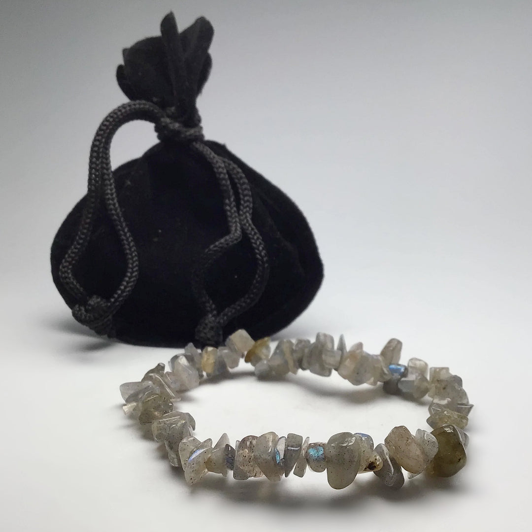 Labradorite Chip Beaded Bracelet - Rocks and Gems Canada
