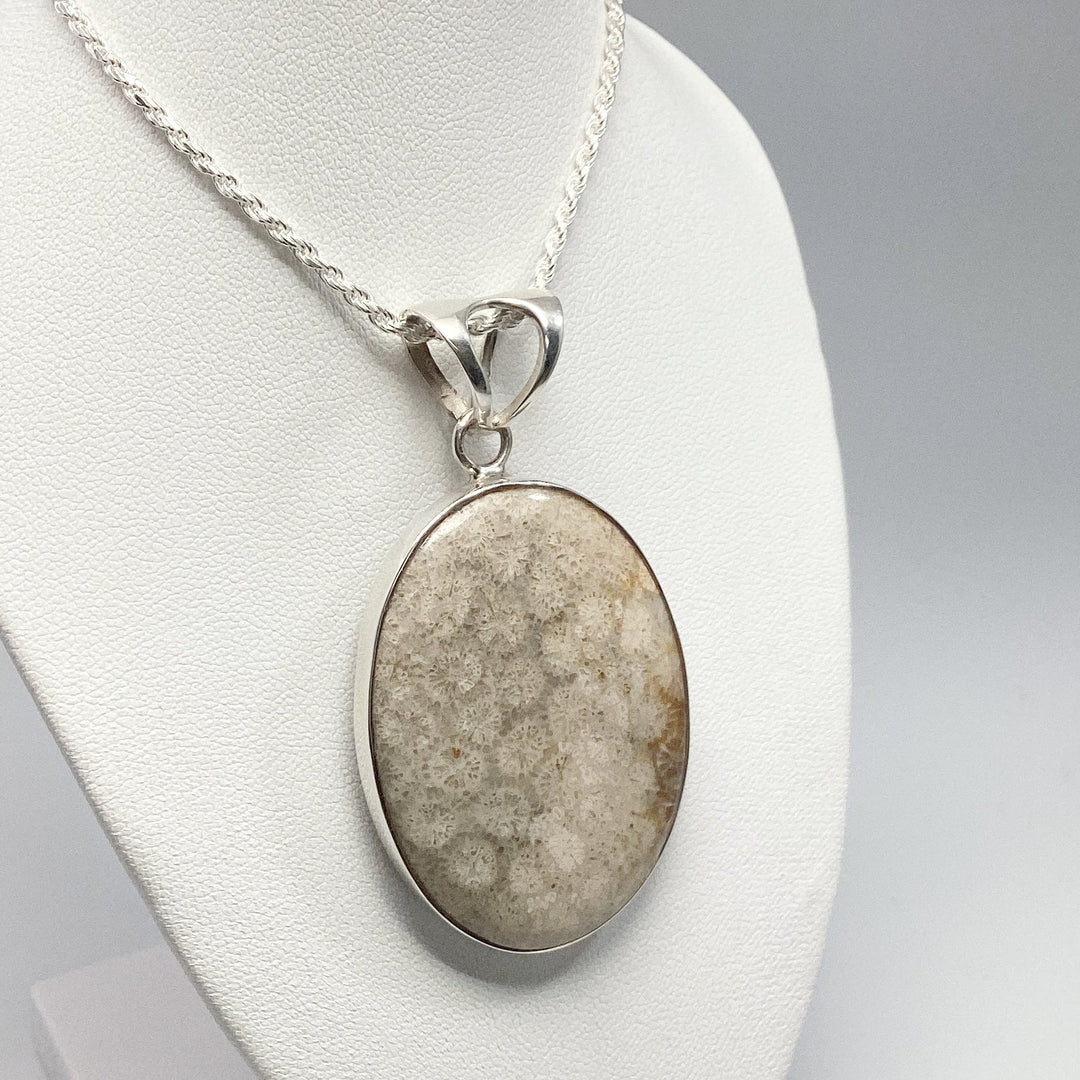 Fossilized Coral Pendant - Rocks and Gems Canada