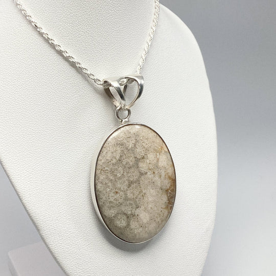 Fossilized Coral Pendant - Rocks and Gems Canada