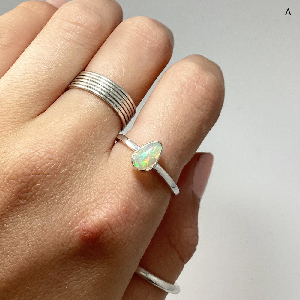 Faceted Ethiopian Fire Opal Ring - Rocks and Gems Canada