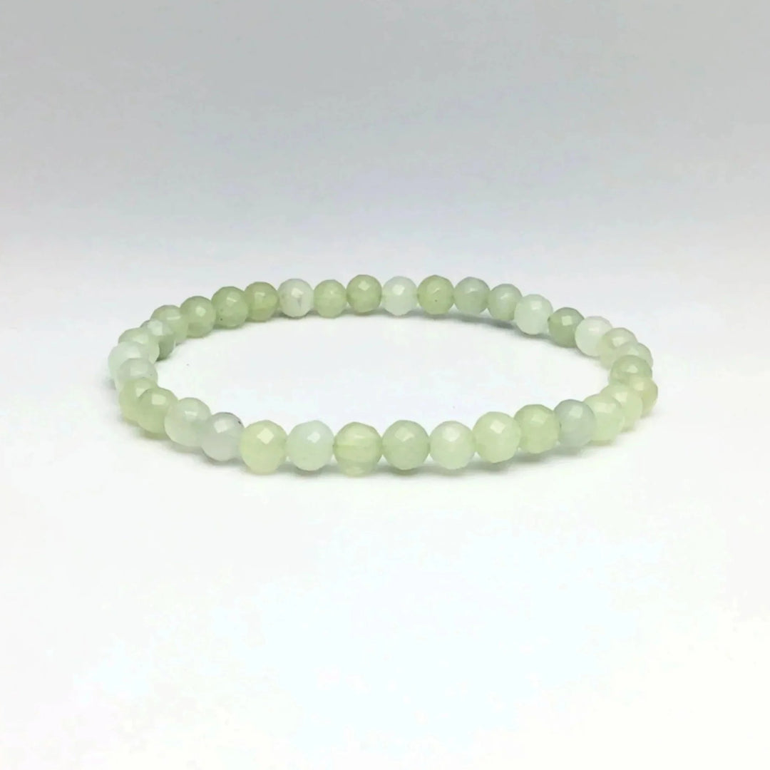New Jade Faceted Beaded Bracelet - Rocks and Gems Canada