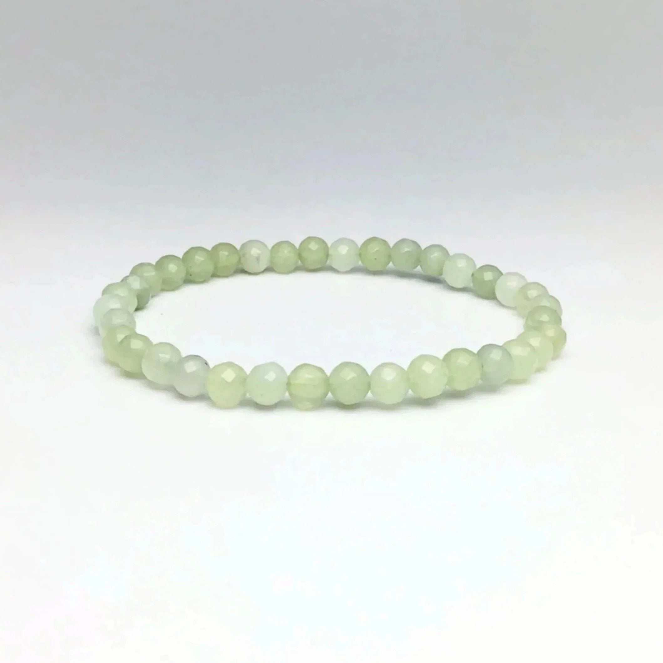 New Jade Faceted Beaded Bracelet - Rocks and Gems Canada