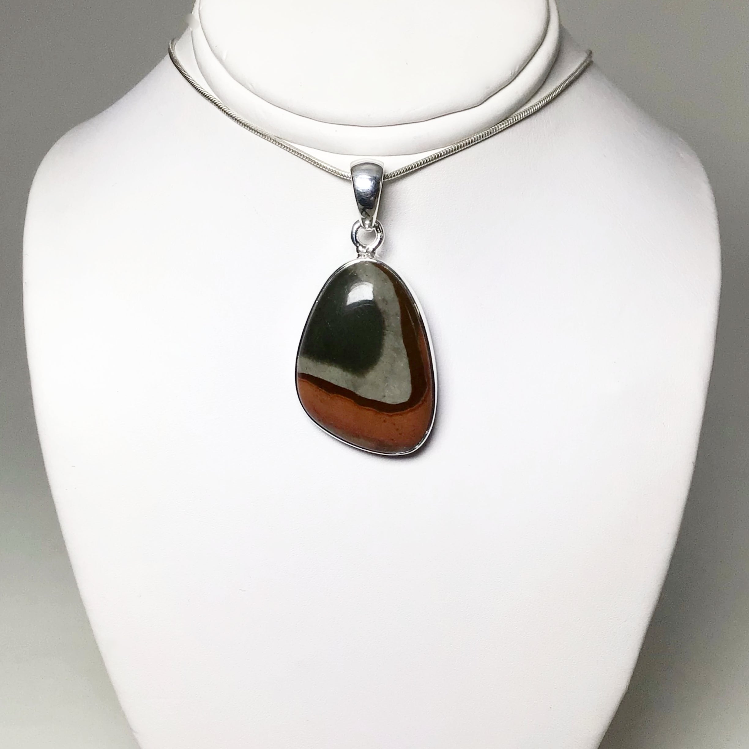 Polychrome Scenic Jasper Pendant - Rocks and Gems Canada