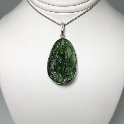 Polished Front Moldavite Pendant