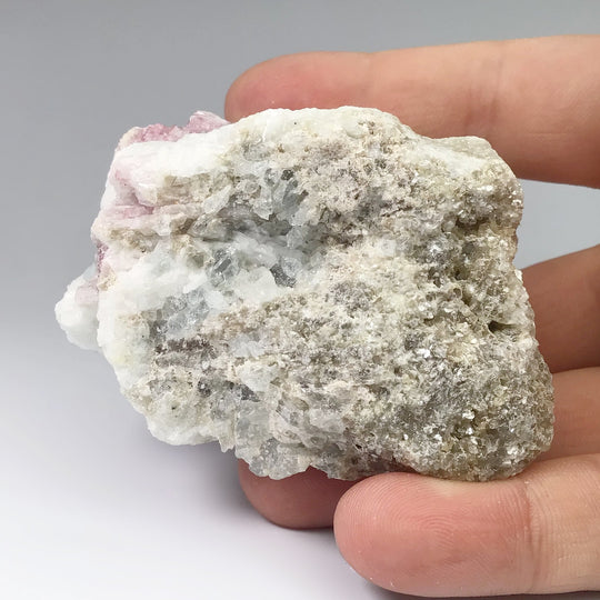 Pink Tourmaline with Aquamarine in Matrix - Rocks and Gems Canada