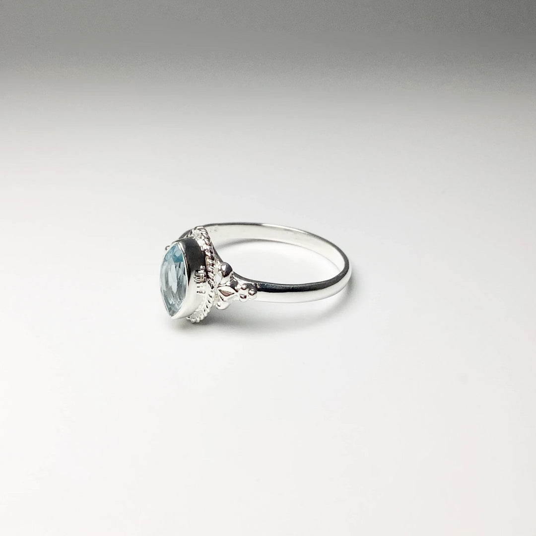 Blue Topaz Ring - Rocks and Gems Canada