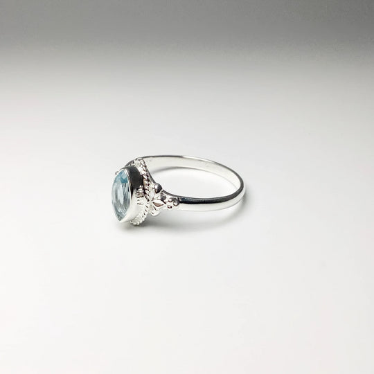 Blue Topaz Ring - Rocks and Gems Canada
